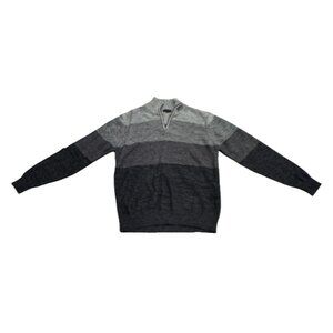 A&I Quarter Zip Mock Neck Ombre Sweater